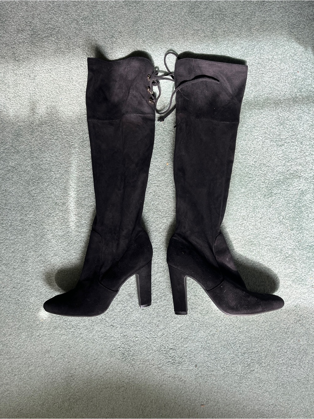 High suede boots 9M